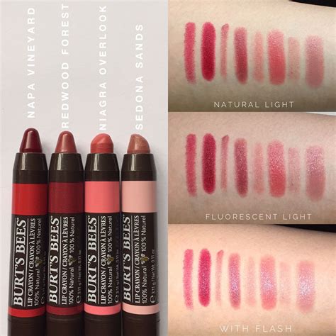 Burt's Bees Lip Crayon Matte - Lightly Swatched/Heavily Swatched (L-R ...