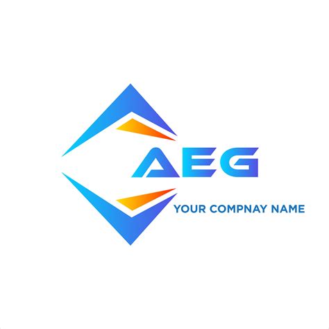 AEG abstract technology logo design on white background. AEG creative ...