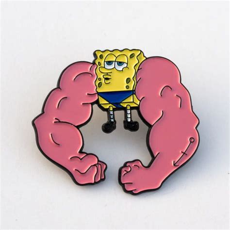 'Anchor Arms SpongeBob' Pin | Spongebob, Spongebob tattoo, Pin and patches