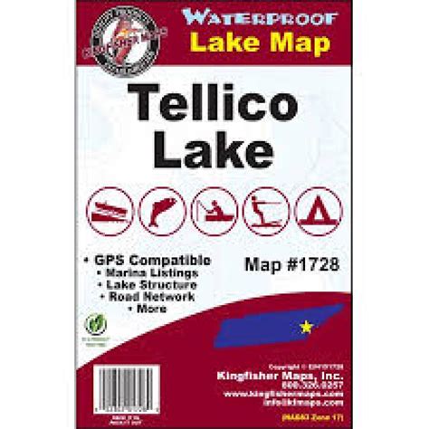 Tellico Lake Map by Kingfisher Maps, Inc. | Maps.com.com