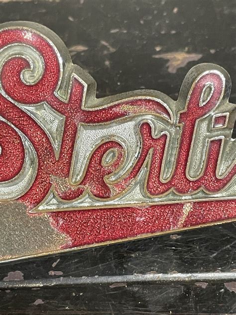 RARE Early Vintage Sterling Trucks Enamel Hood Badge Emblem | eBay