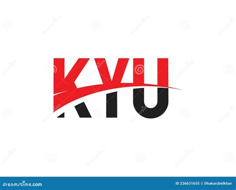 KYU Letter Initial Logo Design Stock Vector - Illustration of element ...