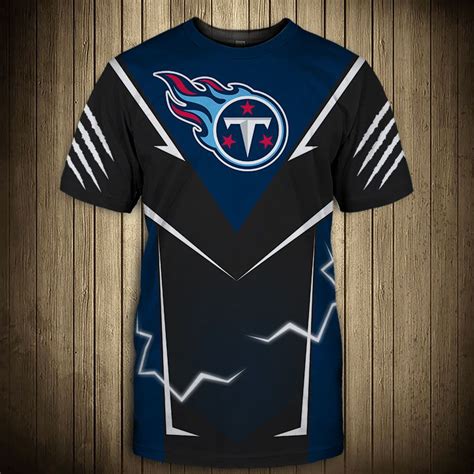 Tennessee Titans T-shirt lightning graphic gift for men -Jack sport shop