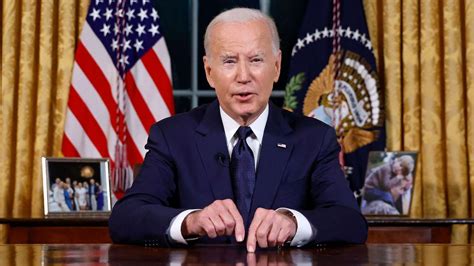 Biden, in Oval Office speech, says US 'holds the world together' amid ...