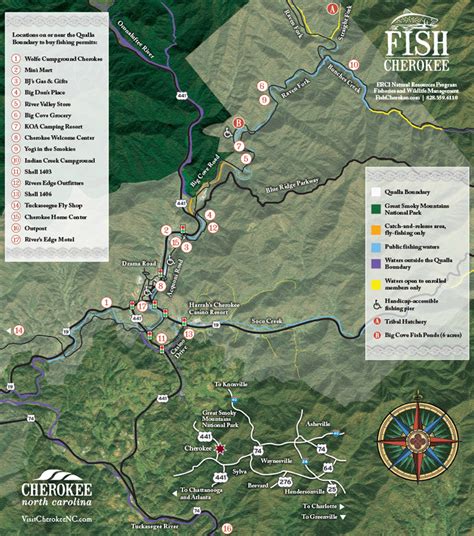 Cherokee Nc Trout Fishing Map - Unique Fish Photo