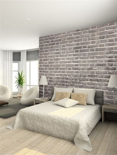 Brick Wallpaper Bedroom