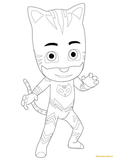 The Amazing Catboy From PJ Masks Coloring Page - Free Printable ...