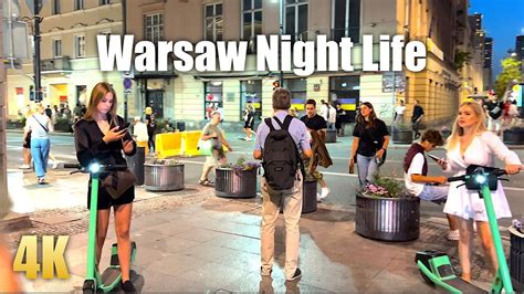 WARSAW 🇵🇱 NIGHTLIFE (JUST WATCH THIS NOW) 4K HDR VIDEO WALKING TOUR IN ...