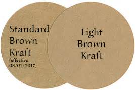 Custom Printed Brown Kraft Labels