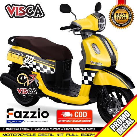 Decal Yamaha Fazzio Stiker Motor Fazzio Dekal Fazzio Stiker decal ...