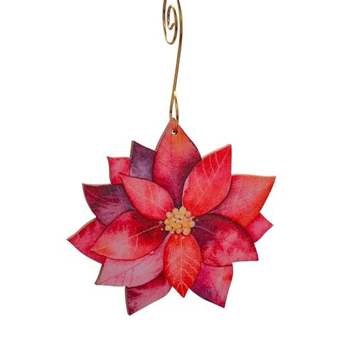 Poinsettia Ornament - Etsy