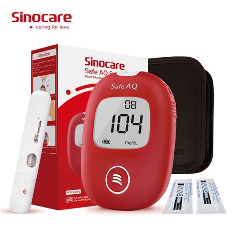 Sinocare Portable Best Glucometer Kit Smart Glucometer Brands Price ...