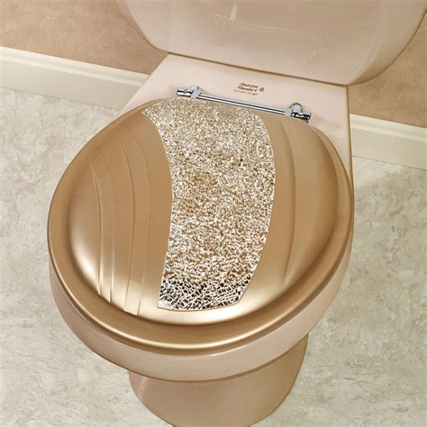 Glamour Mosaic Champagne Gold Standard Toilet Seat in 2021 | Toilet ...