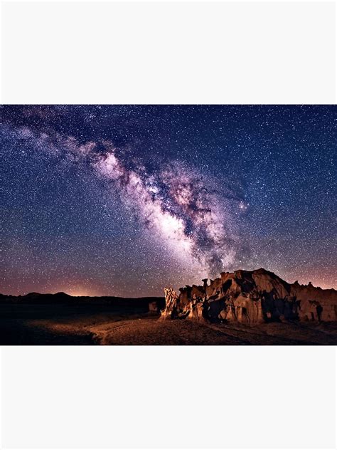 "Bisti Badlands Night Sky" Poster by ArtOLena | Redbubble