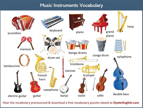 Musical Instruments Vocaulary