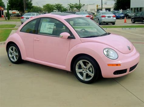 Pink Volkswagen Beetle....the only thing that would make it better is a ...