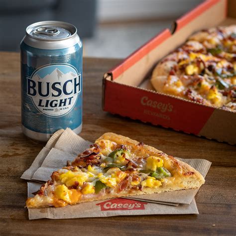 Match made in Iowa heaven: Casey's launches Busch Light breakfast pizza ...