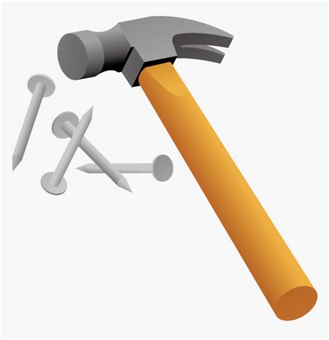 Vector Model Hammer Png Download - Hammer And Nail Png, Transparent Png ...