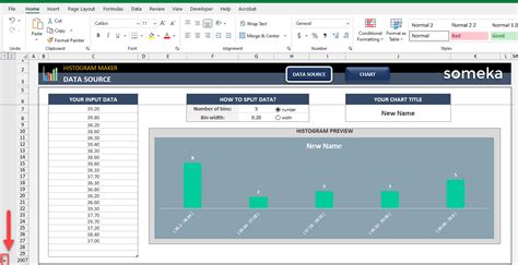 Histogram Maker Excel Template | Easy Histogram Chart Maker