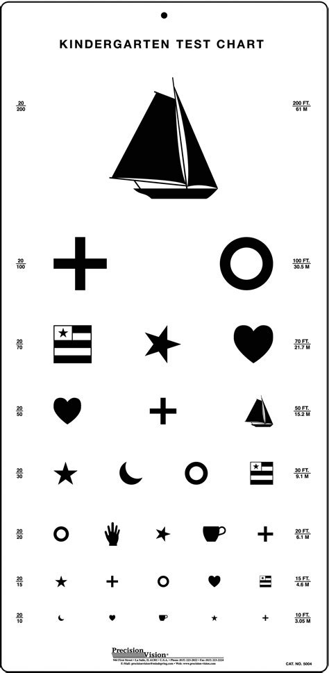 Tumbling "E" Eye Chart - Precision Vision