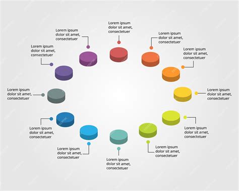 Premium Vector | Circle pie chart template for infographic for ...