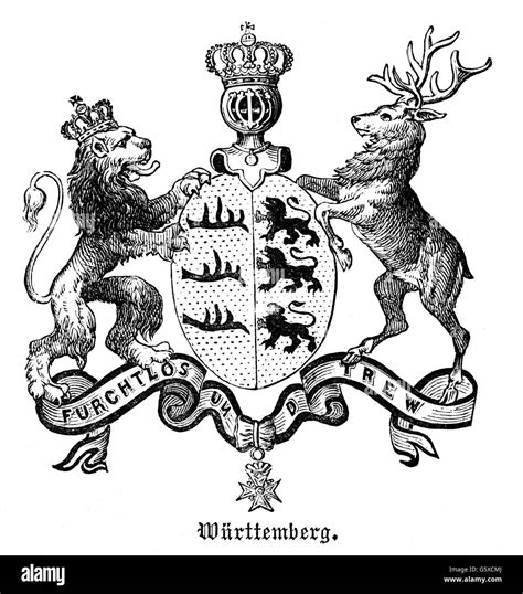 Heraldik, Wappen, Deutschland, Staat Wappen des Königreichs Württemberg ...