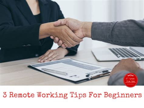 3 Remote Working Tips For Beginners - ET Speaks From Home