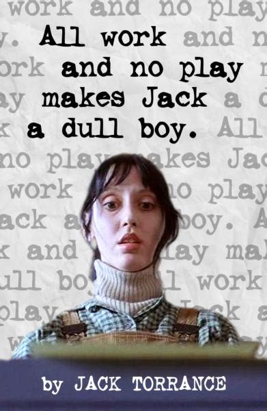 A review of the novel Jack Nicholson writes in The Shining ...