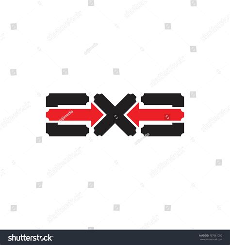 Exe Letter Arrow Logo Design Vector Stock Vector (Royalty Free ...