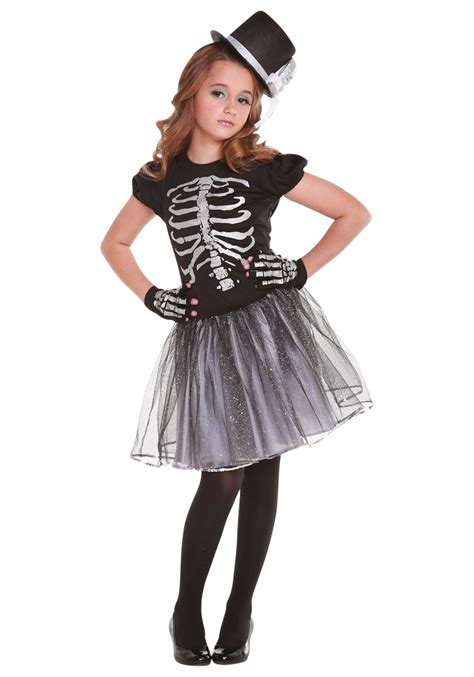 Tween Girls Skeleton Costumes