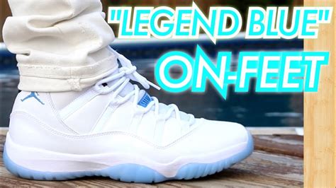 "Legend Blue/Columbia" Air Jordan 11 W/ On-Feet Review - YouTube