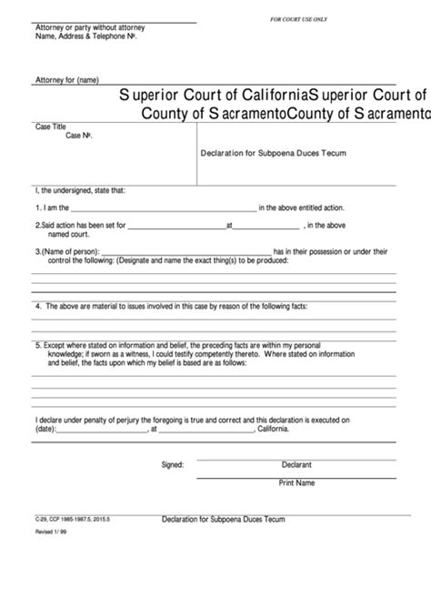 Superior Court Of California County Of Sacramento Forms - CountyForms.com