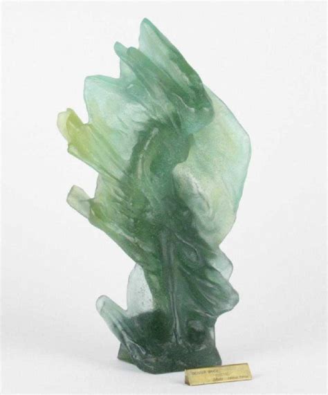 Daum Pate De Verre Olivier Brice 15" Art Sculpture