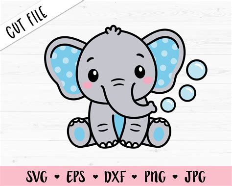 DXF Baby Elephant Svg Design Animals Svg Elephant Clipart Svg For ...