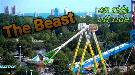 The Beast pendulum ride // Rides at Broadway at the Beach - YouTube