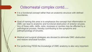 Surgical anatomy of osteomeatal complex | PPT