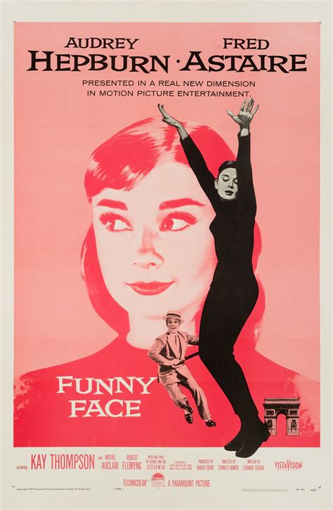 Audrey Hepburn - Funny Face, Original Vintage US One Sheet Movie Poster ...