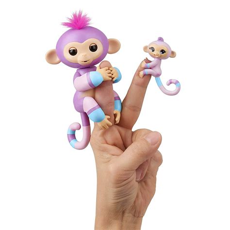 Fingerlings Baby Monkey & Mini BFFs Violet and Hope (Blue), Mauve NEW ...