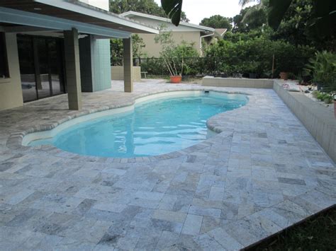 Travertine Pool Deck | Travertine Pavers for Pools Deck | Travertine ...