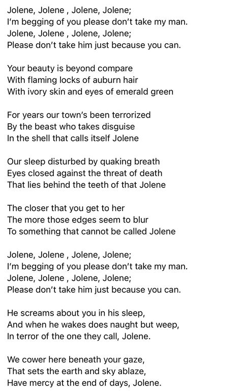 Jolene Lyrics