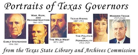 Portraits of Texas Governors | TSLAC