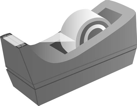 Office Desk Tape Dispenser - Free Clip Art