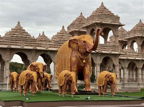 BAPS Swaminarayan Mandir in Robbinsville, New Jersey Editorial ...