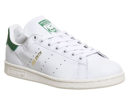 Adidas Stan Smith Premium White Green M - Unisex Sports | Adidas, Stan ...