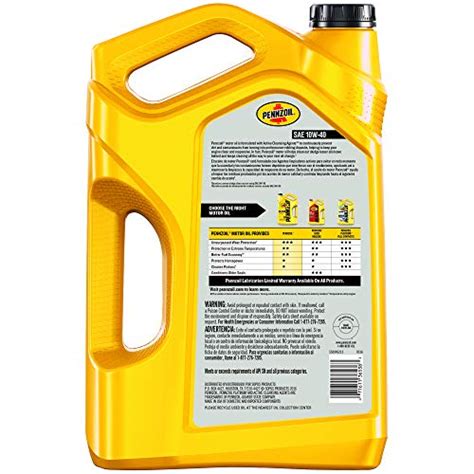 Pennzoil Conventional 10W-40 Motor Oil (5-Quart, Single-Pack) | Pricepulse