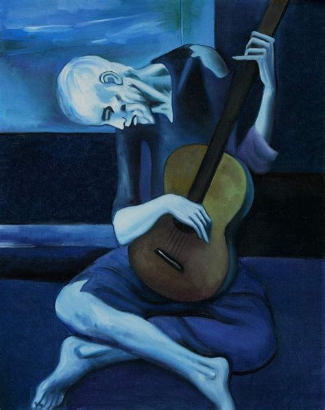 Le vieux guitariste aveugle.1904 | Dipingere idee, Arte blu, Pablo picasso