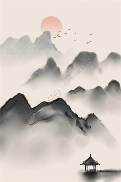 Ink Antiquity Landscape Traditional Chinese Painting, Artistic ...