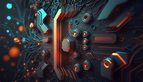 Premium Photo | Modern technology background Generative Ai