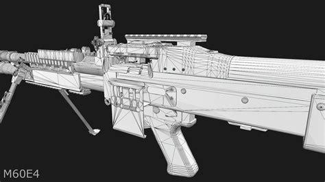 3D model M60E3 and M60E4 VR / AR / low-poly | CGTrader