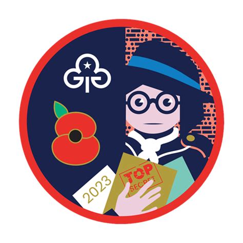 Remembrance Poppy woven badge and info card 2023 | Official Girlguiding ...